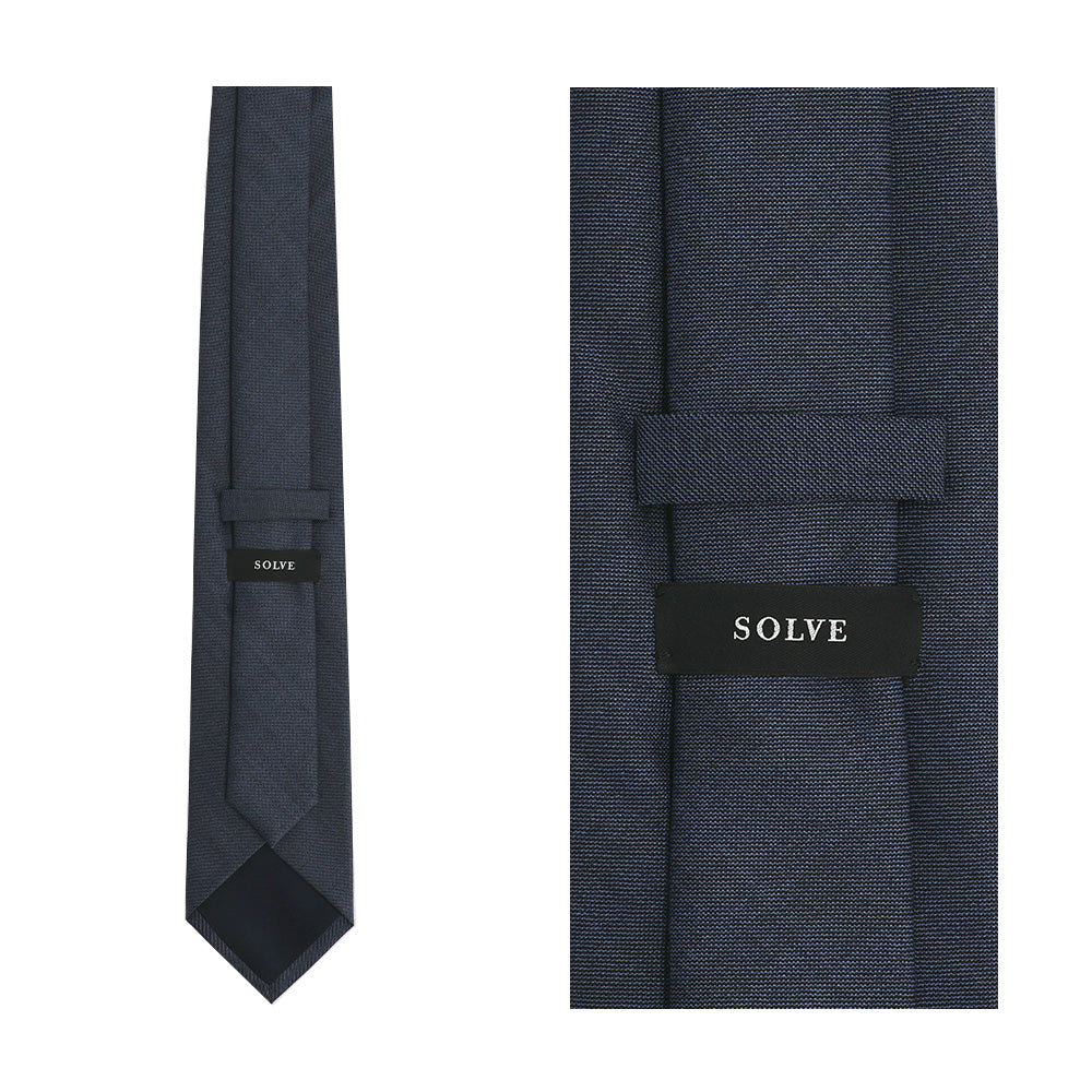 Japanese Wool Tie - Quiet Refinement (Blue)