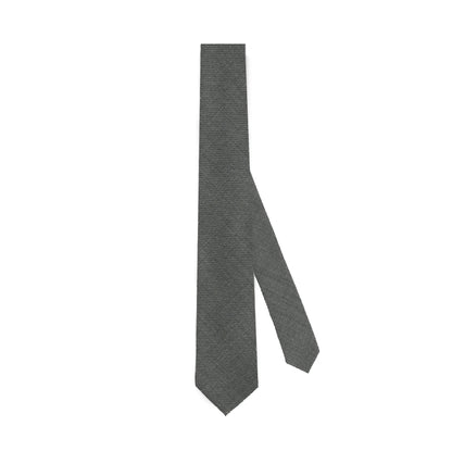 Japanese Wool Tie - Quiet Refinement (Grey)