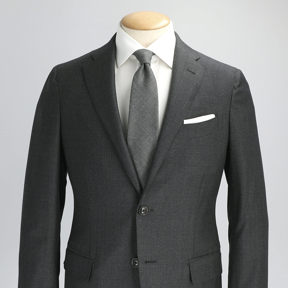 Japanese Wool Tie - Quiet Refinement (Grey)
