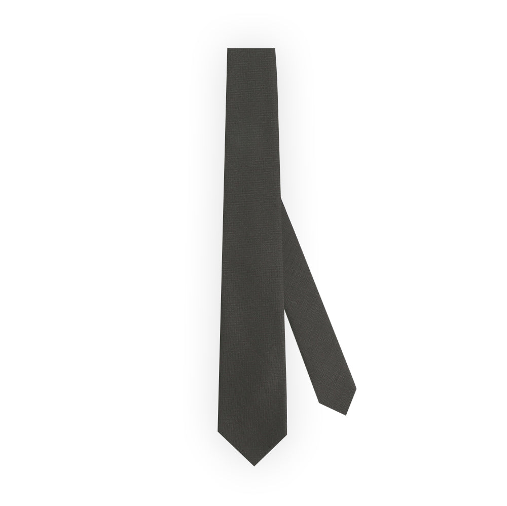 Japanese Wool Tie - Quiet Refinement (Brown)
