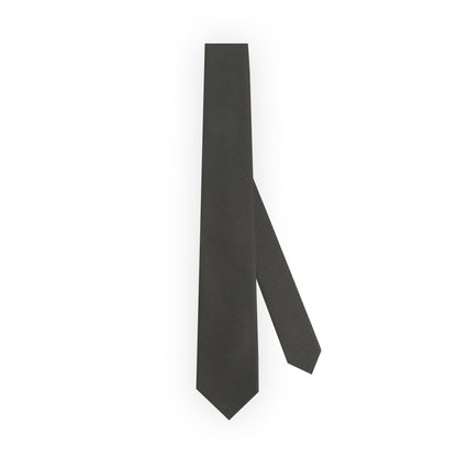 Japanese Wool Tie - Quiet Refinement (Brown)