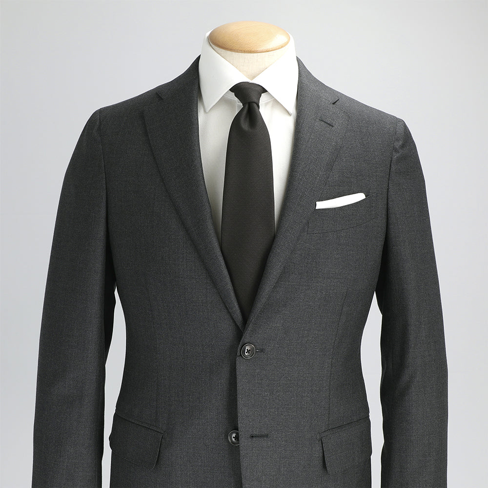 Japanese Wool Tie - Quiet Refinement (Brown)