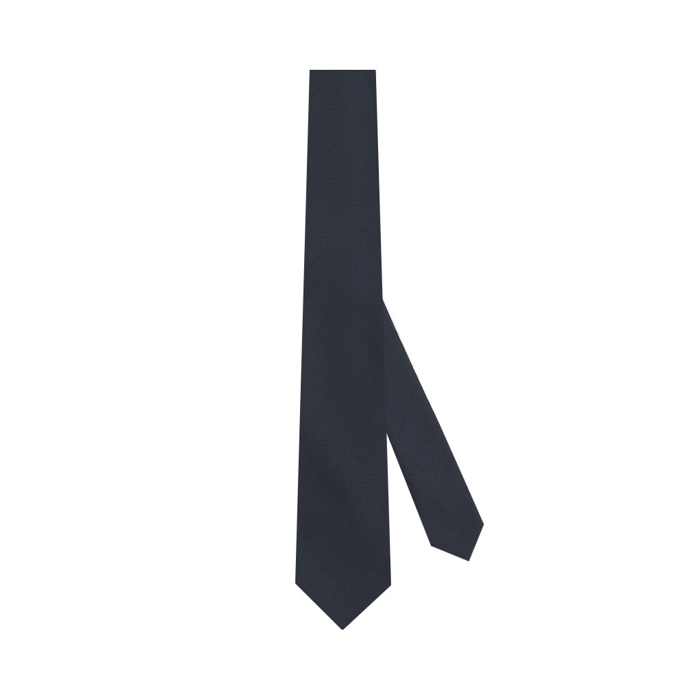 Japanese Wool Tie - Quiet Refinement (Navy)