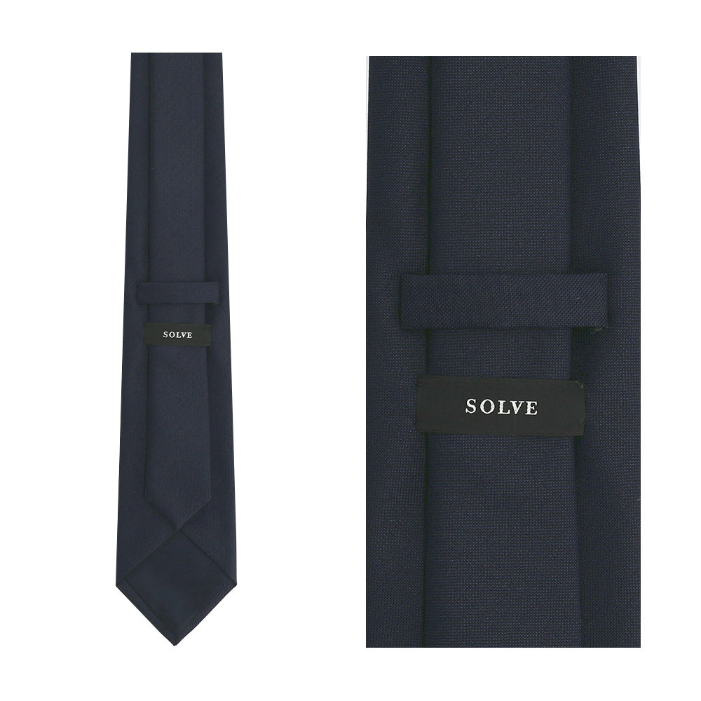 Japanese Wool Tie - Quiet Refinement (Navy)