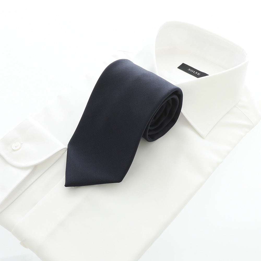 Japanese Wool Tie - Quiet Refinement (Navy)