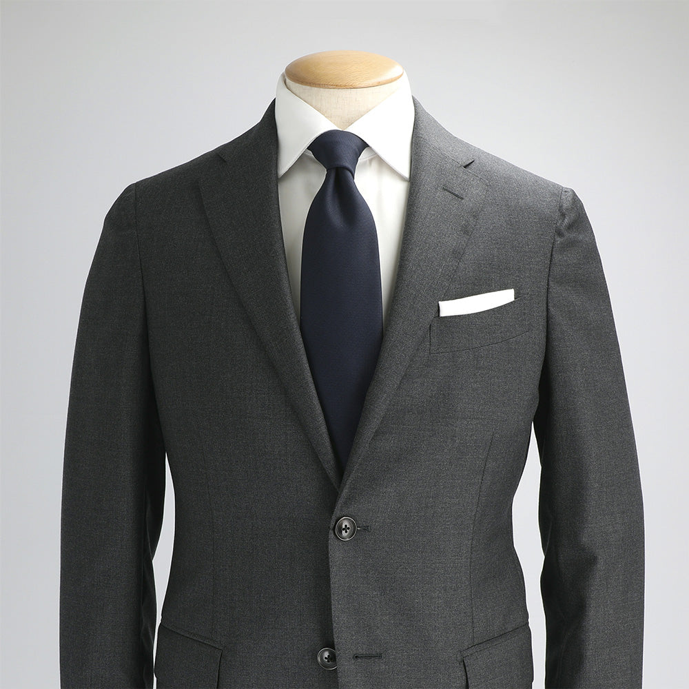 Japanese Wool Tie - Quiet Refinement (Navy)