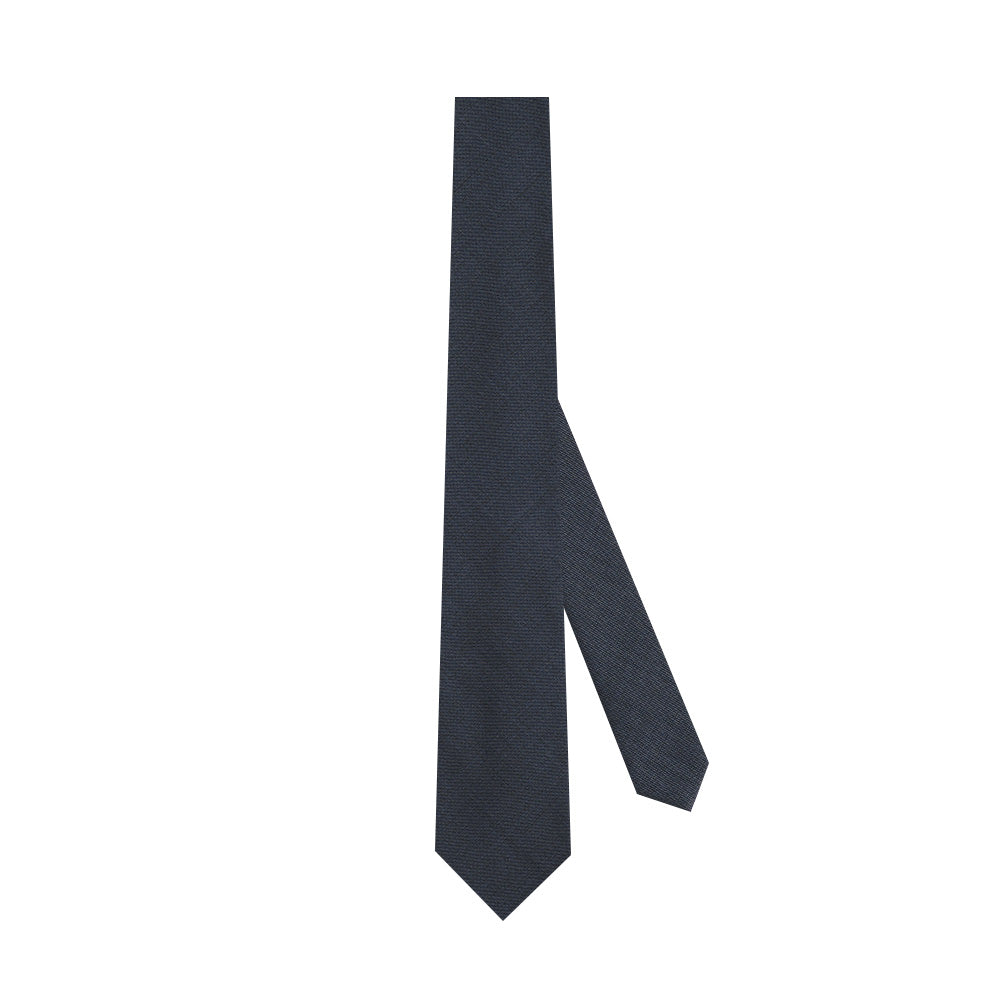 Japanese Wool Tie - Quiet Refinement (Blue)