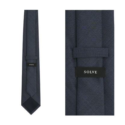 Japanese Wool Tie - Quiet Refinement (Blue)