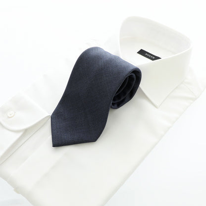 Japanese Wool Tie - Quiet Refinement (Blue)
